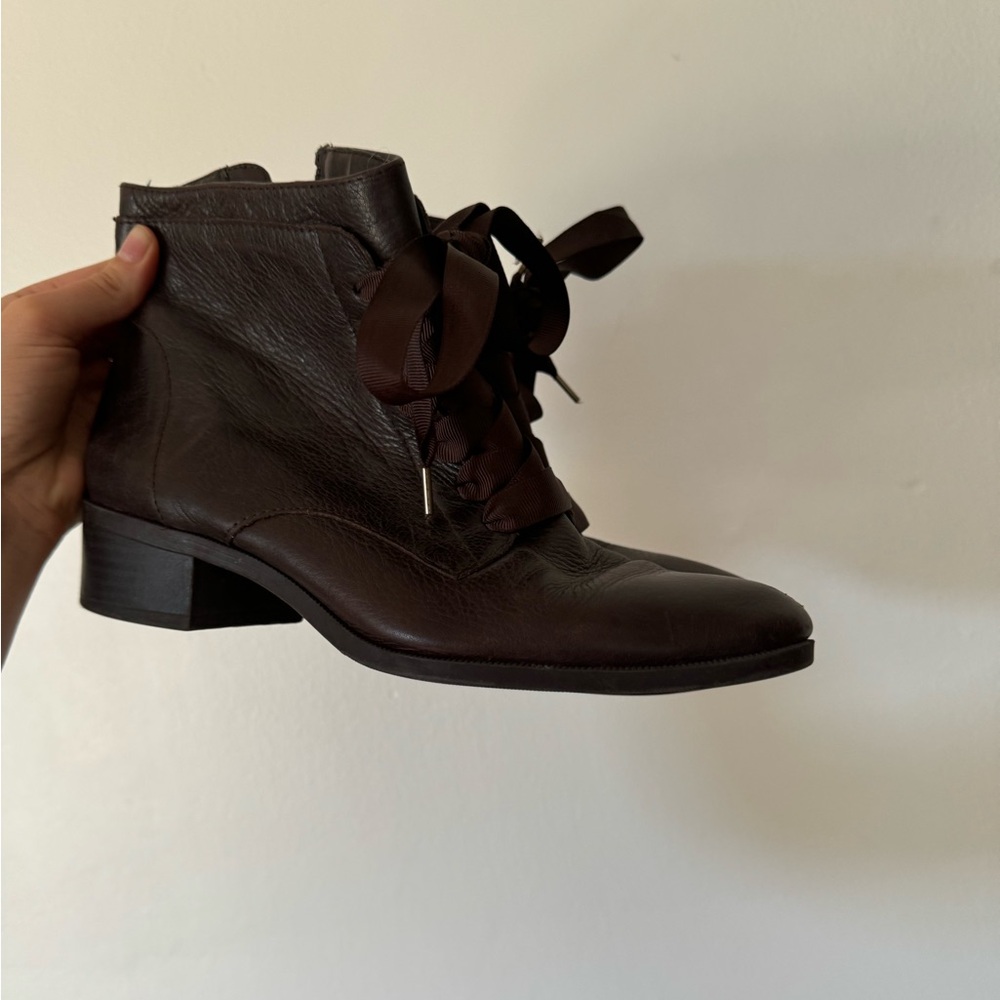 Dark brown Nine West Leather booties